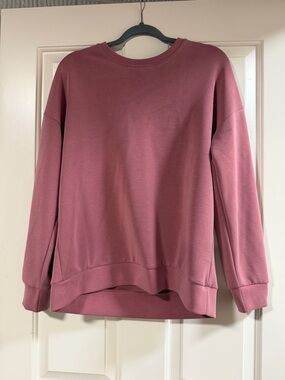 LAZYPANTS Pink Long Sleeve Top Medium Oversized Super Soft Lounge Shirt